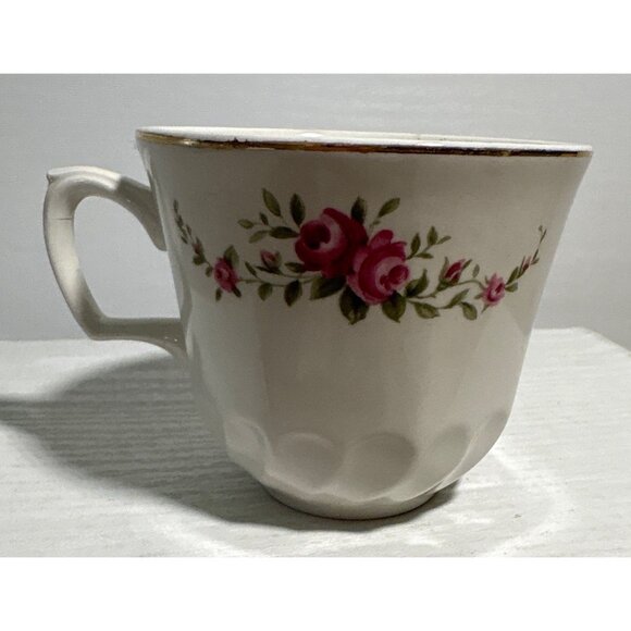 Vintage Ridgway Dainty Rose Fine Bone China Cup & Saucer Set 1 Cup 2 Saucers - Picture 10 of 13